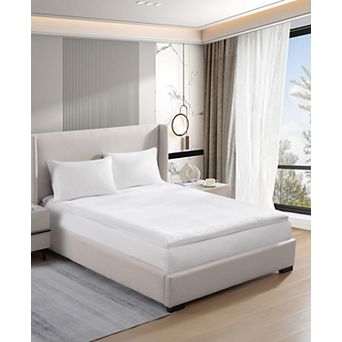 LoftWorks Plush Memory Foam Topper Zipper Protector Cover