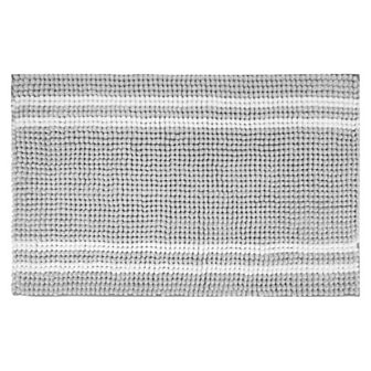 1 pc Striped Bathroom Rugs, Soft and Absorbent Fluffy Bath Rug, Bathroom Floor Mat, 16" x 24"