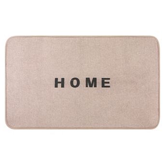 1 pc Letter Boho Bathroom Rugs, Absorbent Non Slip Bath Mats for Sink, Bathtub, Shower 16" x 24"