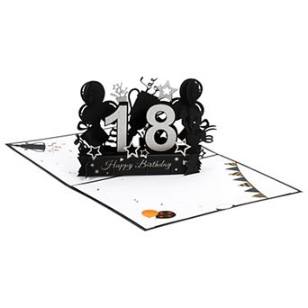Birthday Card, Pop-Out 3D Birthday Card with Greeting Card and Envelope for Women Gift Friend