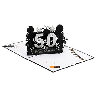 Birthday Card, Pop-Out 3D Birthday Card with Greeting Card and Envelope for Women Gift Friend