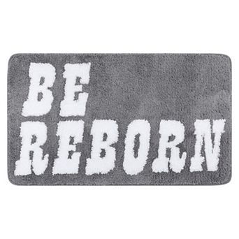 1 pc Bathroom Rugs, Absorbent Bath Floor Mat, Non-Slip Shaggy Bath Carpet for Sink 16" x 24"