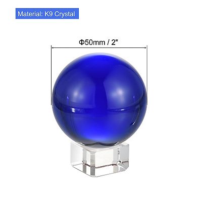 50mm/2" Crystal Ball, 1 Set K9 Crystal Ball Decorative Ball with Gift Box and Crystal Stand