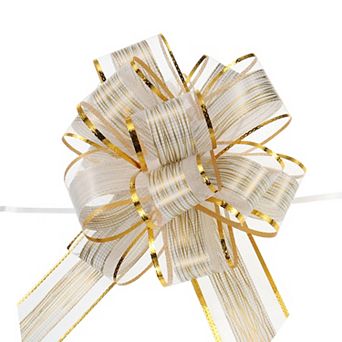 10 pc 7 Inch Large Pull Bow Gift Wrapping Bows Ribbon Organza for Wedding Baskets Presents Party