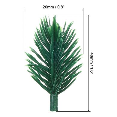 Artificial Green Pine Needles, 100 Pack Branches Small Twigs Stems Picks for Wreath Arrangement DIY