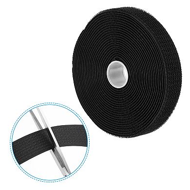 Hook and Loop Straps 1in x 16Ft with 25pcs Buckle for Bundling Storage