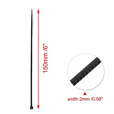 Nylon Strip Zip Wire Cable Tie Fastener Off 2mmx150mm 500pcs