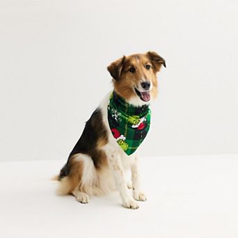 Pet Jammies For Your Families® S-XL Grinch Bandana