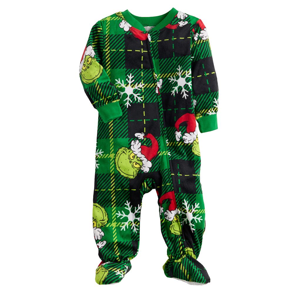 Pyjama Enfant The Grinch De Chez Kohl's - Ensemble Jammies Famille, Neuf Avec étiquettes