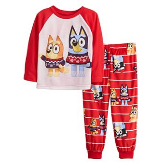 Toddler Jammies For Your Families® Bluey Christmas 2 pc Pajama Top & Pajama Bottoms Set