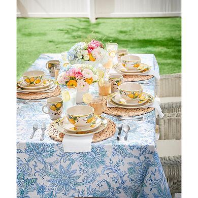 BrylaneHome 60 X 84 Katarina Floral Table Linen
