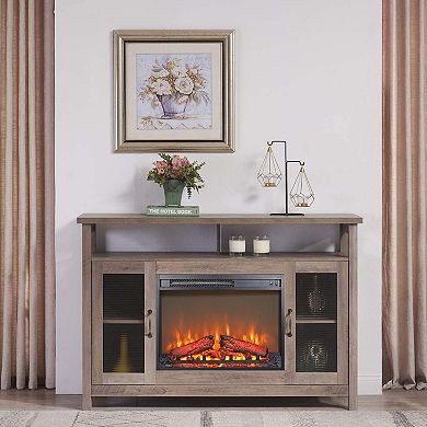Mondawe 23 Inch Electric Fireplace Insert Heater with Overheating Protection