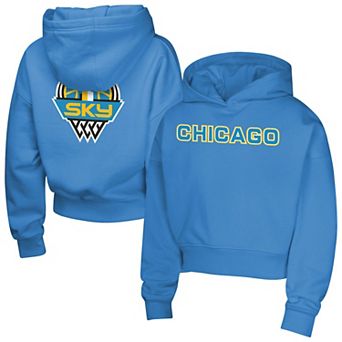 Girls Youth Light Blue Chicago Sky Top Closer Fashion Pullover Hoodie