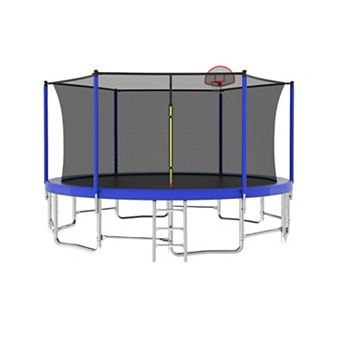 15FT for Kids Children with Safety Enclosure Net Outdoor Backyards Large Recreational Trampoline