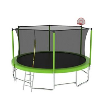 15FT for Kids Children with Safety Enclosure Net Outdoor Backyards Large Recreational Trampoline