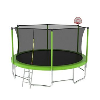 15FT for Kids Children with Safety Enclosure Net Outdoor Backyards Large Recreational Trampoline
