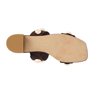 Coconuts by Matisse Venus Women's Faux-Suede Studded Sandal Heels