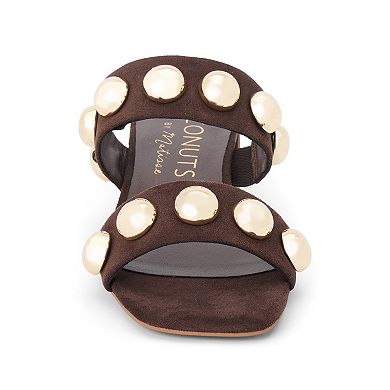 Coconuts by Matisse Venus Women's Faux-Suede Studded Sandal Heels