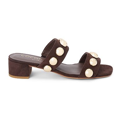 Coconuts by Matisse Venus Women's Faux-Suede Studded Sandal Heels