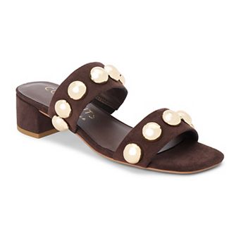 Coconuts by Matisse Venus Women's Faux Suede Studded Sandal Heels