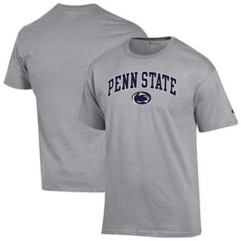 Men's Champion Heather Gray Penn State Nittany Lions Arch Over Logo T-Shirt