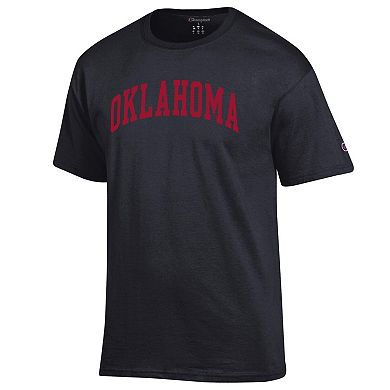 Men's Champion Black Oklahoma Sooners Basic Arch T-Shirt