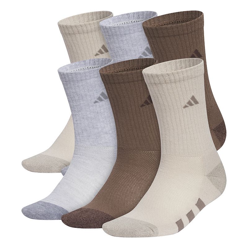 Boys adidas Cushioned 6-Pack Crew Socks, Boy's, 