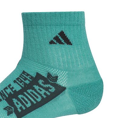 Boys adidas Cushioned Graphic 6-pk. Quarter Socks