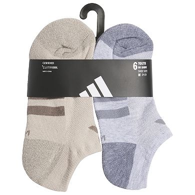 Boys adidas Cushioned 6-pk. No Show Socks