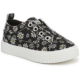 Blowfish Malibu All Play-T Girls Canvas Slip-On Shoes Daisy Print