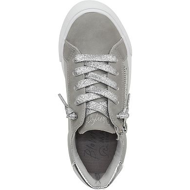 Blowfish Malibu Perfect-K Girls Lace-Up Shoes Faux Leather Zipper Detail Sneakers