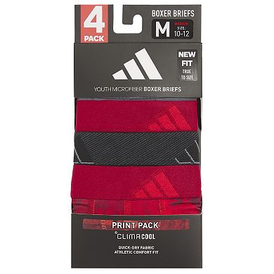 Boys adidas Microfiber Graphic 4-pk. Boxer Briefs