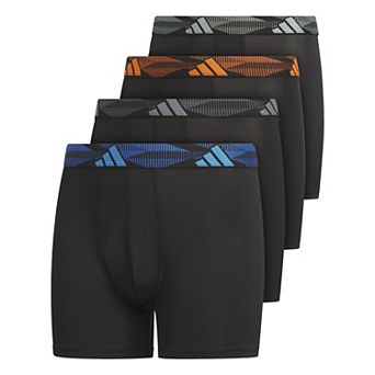 Boys adidas Microfiber Graphic 4 pk Boxer Briefs