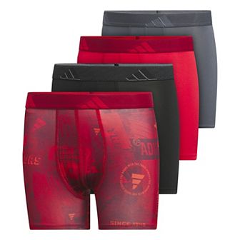 Boys adidas Microfiber Graphic 4 pk Boxer Briefs