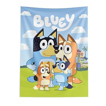 Bluey Hooray Heelers Wall Hanging Tapestry 40X57 inches