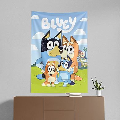 Bluey Hooray Heelers Wall Hanging Tapestry 40X57 inches