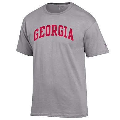 Men's Champion Heather Gray Georgia Bulldogs Basic Arch T-Shirt
