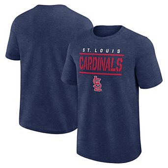 Men's Fanatics Heather Navy St. Louis Cardinals Top Notch T-Shirt