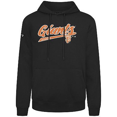 Men's Levelwear Black San Francisco Giants Podium Fleece Pullover Hoodie
