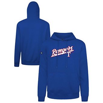 Men's Levelwear Royal Texas Rangers Podium Fleece Pullover Hoodie