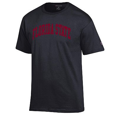 Men's Champion Black Florida State Seminoles Basic Arch T-Shirt