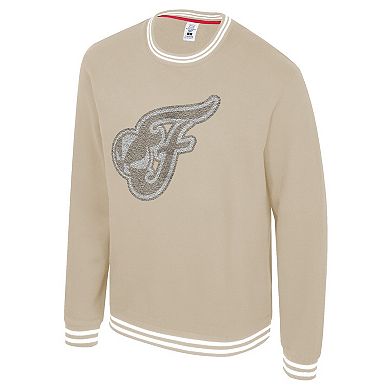 Unisex Stadium Essentials Tan Indiana Fever Club Level Chenille Pullover Sweatshirt