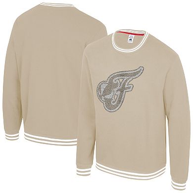 Unisex Stadium Essentials Tan Indiana Fever Club Level Chenille Pullover Sweatshirt
