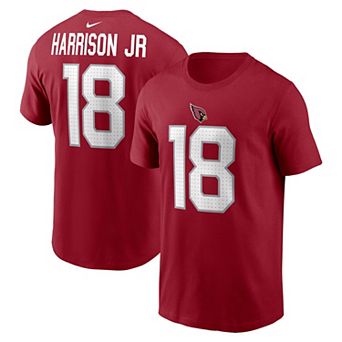 Men's Nike Marvin Harrison Jr. Cardinal Arizona Cardinals Name & Number T-Shirt