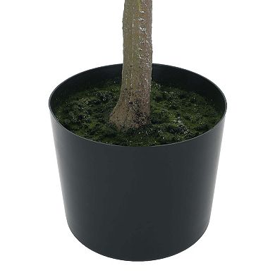 59 Inches Artificial Milan Leaf Bonsai Lifelike Greenery for Your Home Decor