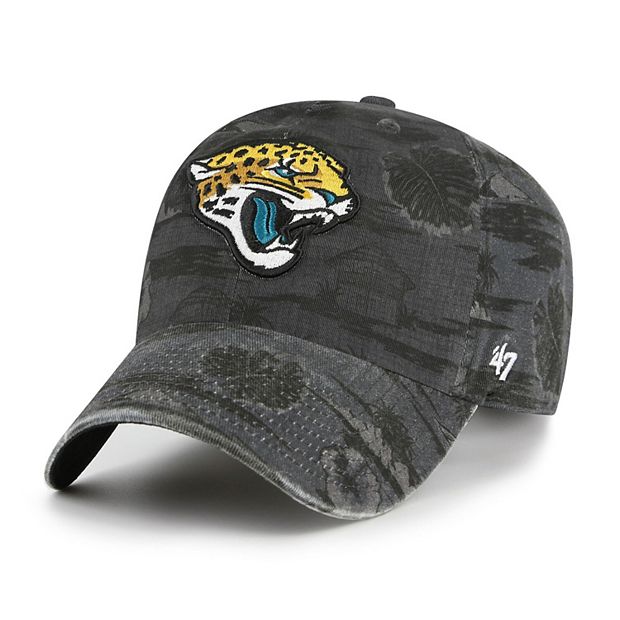 Men's '47 Black Jacksonville Jaguars Fiji Clean Up Adjustable Hat
