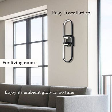 Siena Black LED Wall Lights Modern Wall Sconce