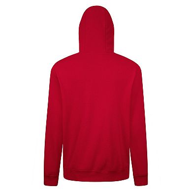 Men's Levelwear Red Washington Nationals Podium Fleece Pullover Hoodie