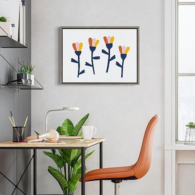 Sylvie Little Bloom Framed Canvas by Myriam Van Neste