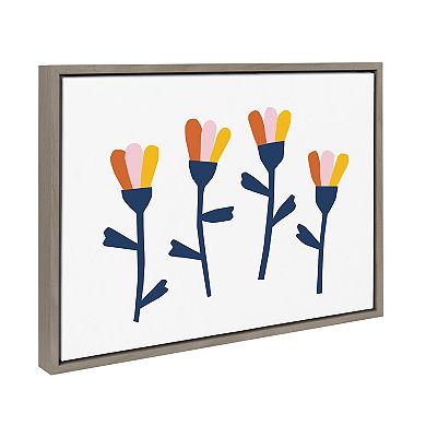Sylvie Little Bloom Framed Canvas by Myriam Van Neste